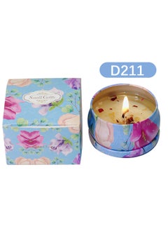 Buy Scented Candles, Luxury Aromatherapy Candles with Dry Flowers, Natural Soy Scented Candles Gift Set for Home SPA Bathing Yoga Travel, Long Lasting Elegant Relaxation Gift (Camellia) in Saudi Arabia