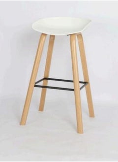 Buy High chair with solid wood base, painted in polypropylene and stylish heavy-duty legs in Saudi Arabia