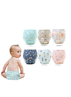 Buy Toddler Potty Training Pants, Washable Diaper, Reusable learning pants, Prevent Side Leakage, Away From Stuffy for 0-3 Years Boy and Girls Strong Absorbent Cotton Training Pants(L) in Saudi Arabia