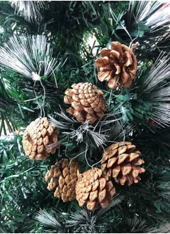 Buy Christmas Pine Cones Natural Pinecones Fall Garland Ornaments Pinecones Bulk Pine Cones with String for Xmas  Christmas Hanging Decoration - 6 pcs in Egypt