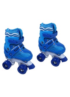 اشتري Top Gear Roller Skates Shoes TG 9008 Adjustable Double Row 4 Wheel for Kids في الامارات