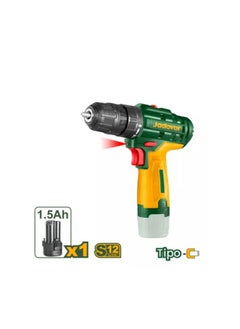 اشتري JADEVER 12V cordless drill, 2 systems, 15 levels, 12v1.5AH battery, free 1 battery, cordless electric drill, battery drill JDCDS520 في مصر