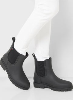 Buy Elasticated Matt Ankle Boots in UAE