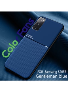 Buy Mobile Phone Case for Samsung S20 FE 5G Magnetic Cover Gentleman Blue in UAE