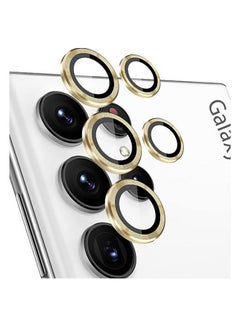 اشتري For Samsung Galaxy S22 Ultra Camera Protector Lens With Clear Tempered Glass Camera - GOLD في مصر