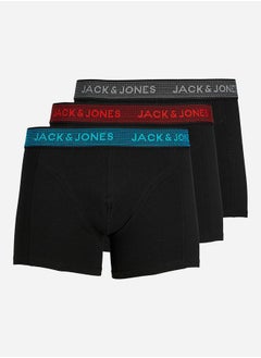 Buy Pack of 3 Logo Waistband Trunks in Saudi Arabia