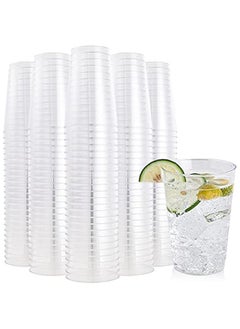 اشتري 12 oz Clear Plastic Cups: Disposable & Reusable Tumblers for Party, Thanksgiving, ,  - Pack of 200 في السعودية