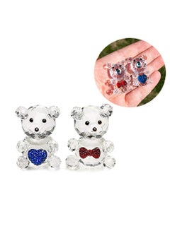 Buy 2 Piece Crystal Baby Bear Figurine Paperweight Used to Table Centerpiece in Saudi Arabia
