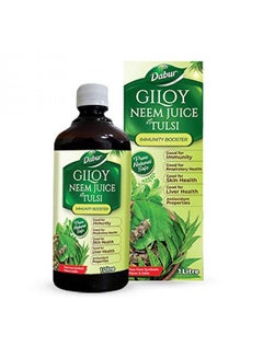 اشتري Dabur Giloy Neem Tulsi Juice: Benefit of 3-in-1 Immunity Boosters with the power of Giloy, Neem and Tulsi|Pure, Natural and 100% Ayurvedic Juice -1L في الامارات