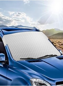 Buy YUSHOP Premium Quality Car Windshield Sun Shade Blocks UV Rays Sun Shade Keep Vehicle Cool and Damage-Free, Suitable for Most Vehicles in Egypt