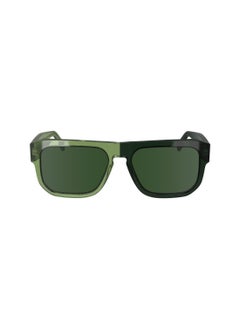 اشتري FULL RIM ACETATE MODIFIED RECTANGLE CALVIN KLEIN JEANS SUN CKJ24607S  5517 (305) GREEN TO DARK GREEN في الامارات