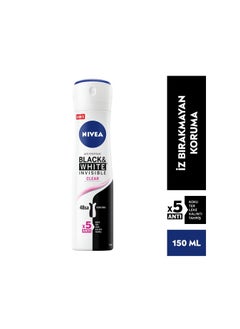 Buy NIVEA Antiperspirant Spray for Women, 48h Protection, Black & White Invisible Original in UAE