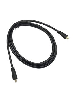 Buy High Speed Micro Hdmi Male To Micro Hdmi Male Cablemicro Hdmi Type D Male To Male Cable Gold Plated (Black 6Feet) in UAE