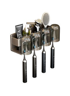 Buy 4 PCS Toothbrush Storage Rack, Mouthwash Cup, Tooth Cup Wall Mounted Storage Rack, Electric Toothbrush Rack in UAE