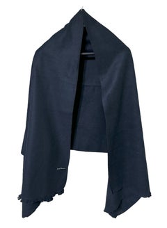 Buy Solid Wool Winter Scarf/Shawl/Wrap/Keffiyeh/Headscarf/Blanket For Men & Women - XLarge Size 75x200cm - Navy Blue in Egypt