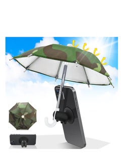 اشتري Phone Umbrella for Sun Suction Cup Stand, 1Pcs Multifunctional Adjustable Cute Phone Shade Umbrella with Suction Cup, Mini Cell Phone Sunshade, Glare Blocking في الامارات