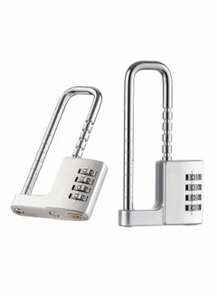 اشتري Combination Padlock, Cabinet Lock Stainless Steel Gym Locker Lock Code Long Adjustable Shackle Lock for Outdoor, School, Gym, Sports lockers, Fences في الامارات