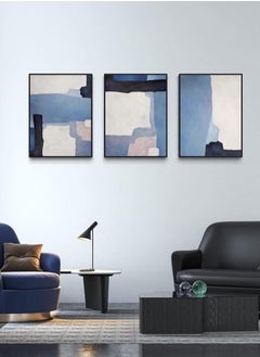 Buy Blue White Canvas Framed Wall Art in UAE