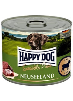 اشتري Happy Dog - [200 g] Sensible Pure Neuseeland Grain – free Wet Food with 100% valuable lamb meat and offal suitable for sensitive dogs with food intolerances في الامارات