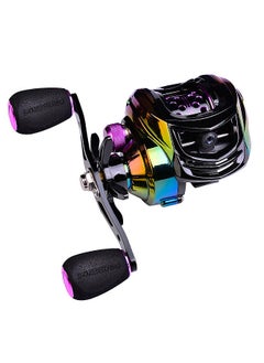 Buy 9+1 BB Bearing Fishing Baitcast Reel High Speed 7.2:1 Fishing Reel Bait Cast Wheel Left/Right Hand Black in UAE