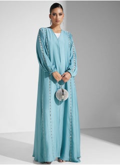 Buy Embellished Balloon Sleeve Abaya in Saudi Arabia