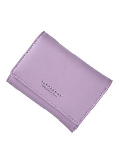 اشتري Multifunctional Leather Wallet Purple في الامارات