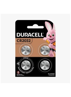 Buy Duracell CR 2032 Lithium Batteries 3V - Pack of 4 in UAE