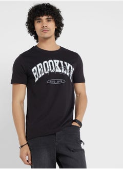 Buy Contrast Printed T Shirt in UAE