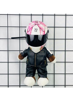 Buy Mini Style Full Face Plush Toy Helmet Motorcycle Lover’s Small Racing Crash Helmet Souvenir Ornament Desk Decorator Motorsport Fans Gift 30cm in Saudi Arabia