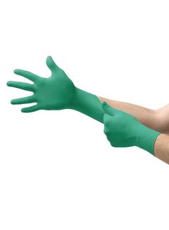 Buy Ansell TouchNTuff 92-600 Chemical Resistant Disposable Nitrile Gloves 100pcs Size: M (7.5-8) in UAE