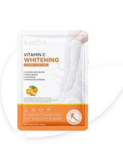 Buy Peeling, Whitening and Moisturizing Foot Mask With Vitamin C 80 ml in Saudi Arabia