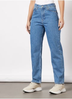 Buy High Rise Straight Fit Jeans in UAE