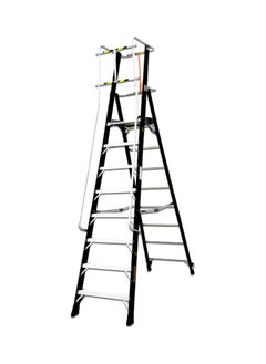 Buy LIBERTI HULK Fiberglass 8' Platform Ladder (2 Wheels+Safety Bars+Hand Rails) in UAE