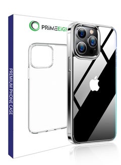 Buy Transparent Crystal Clear iPhone 13 Pro Case 6.1 inch Shockproof Curved Edges HD Clear Anti Scratch protective case in Saudi Arabia