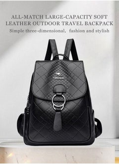 Buy Women's New Women's Bag Shoulder Bag Trendy Fashion Soft Leather Mommy Casual Large-Capacity Backpack Fashionable on The Street Tidy Storage in Saudi Arabia