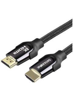 اشتري كابل HDMI 8K الإصدار 2.1 فائق الدقة عالي السرعة 48 جيجابت في الثانية 8K@60 هرتز HDMI فائق المتانة جديلة نايلون عالية القوة، لأجهزة PS5، PS4، الكمبيوتر الشخصي، الكمبيوتر المحمول، الكاميرا في السعودية