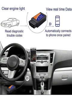 Buy Tool That Scans Cars and Performs BOD2 Elm327 V2.1Testing Without the Need for a Car Expert to Detect Errors and Scan the Machine Tag in Saudi Arabia