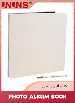 Buy Photo Albums,Extra Large Capacity Family Wedding Picture Albums Book,Magnetic Self-stick Photos Hand Made DIY Albums,Memory Photo Book Holds 3x5,4x6,5x7,6x8,8x10 Inch Photos,Beige 20 Sheets/40 Pages in UAE