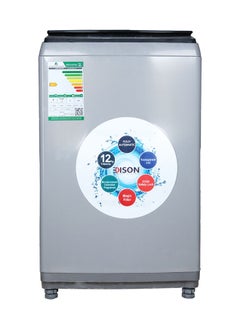 Buy Edison Automatic Washing Machine, Top Load, Silver, Glass Door, 12 kg in Saudi Arabia