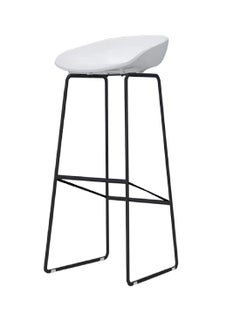 Buy Stool-Design Durable & Comfy High Quality Commercial Plastic Bar Stool Chair With Metal Legs in Saudi Arabia