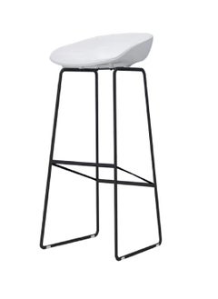 Buy Stool-Design Durable & Comfy High Quality Commercial Plastic Bar Stool Chair With Metal Legs in Saudi Arabia