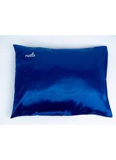 Buy Blue Satin Pillowcase For Hair And Skin in Egypt