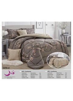 Buy Double Comforter Set Decorated System 4 Pieces Summer Inflatable Size160X210-Sheet Size120X200+25 in Saudi Arabia