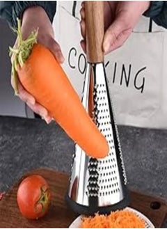 اشتري (1pcs) Multifunctional Fruit Mill Cone Shape 3 Sided Grater Potato Shredder Vegetable Grater Kitchen Accessories في مصر