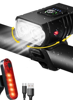 Buy Bike Lights Set, Back Rear Light with Turn Signal, Ultra Bright LED Cycle Light Front, USB Rechargeable Bicycle Lights Taillight , IPX5 Waterproof and 6 Mode Fits All Bicycles, Mountain,Road in Saudi Arabia