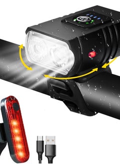 Buy Bike Lights Set, Back Rear Light with Turn Signal, Ultra Bright LED Cycle Light Front, USB Rechargeable Bicycle Lights Taillight , IPX5 Waterproof and 6 Mode Fits All Bicycles, Mountain,Road in Saudi Arabia