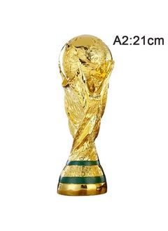 اشتري 1pc 21CM Golden Resin World Football Trophy Family Decoration Gift Decoration في السعودية