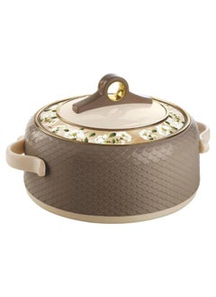 اشتري Coral Hotpot Stainless Steel Insulated Casserole Food Container with Comfortable Handles Brown 3500ml في الامارات