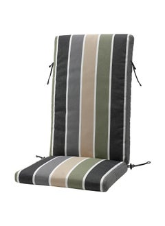 Buy Cover For Seat/Back Cushion, Outdoor/Multicolour Stripe Pattern, 116X45 Cm in Saudi Arabia