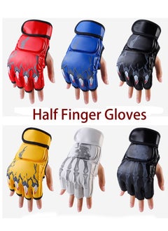 Buy Boxing Gear Half finger Boxing Gloves For Boxing Training MMA Fighting UFC Contest Gear in Saudi Arabia